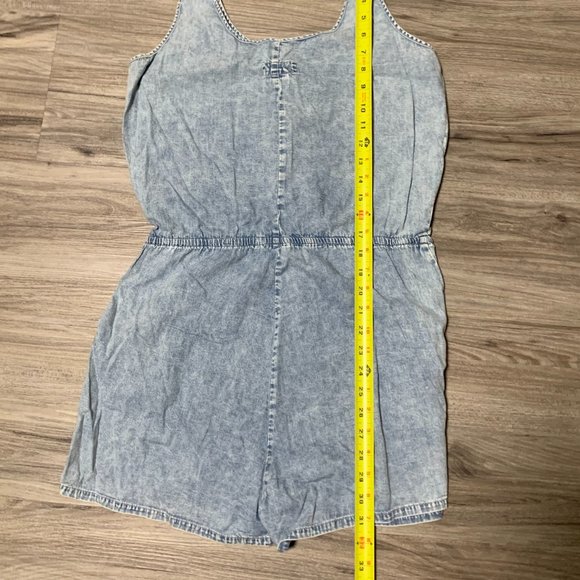 Buffalo David Bitton | Women's Denim Jean Romper Shorts - Picture 6 of 6